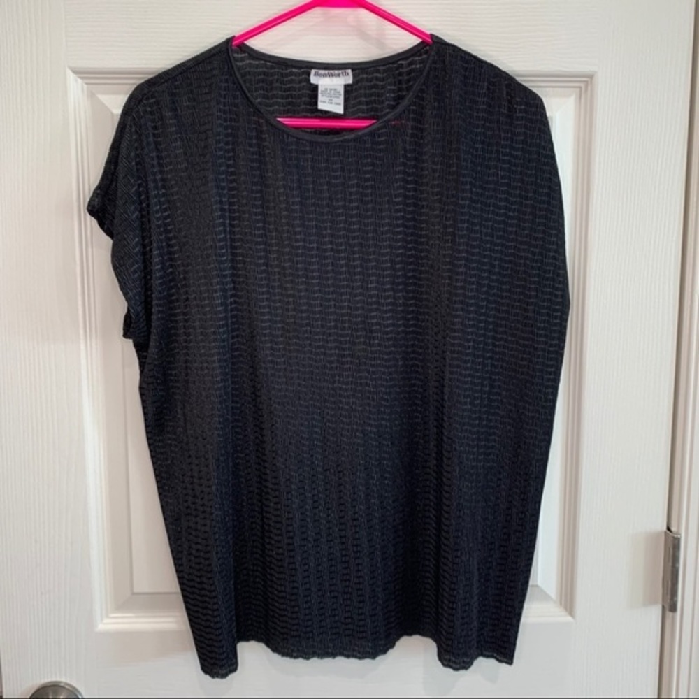 5/$15 - BonWorth sz‎ XS black oversized top